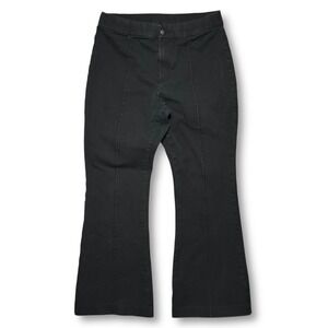 GAP Stretch Cotton Flare Leg Pants Leg Seam Women's 12P Petite Black